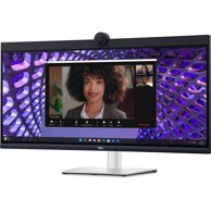 DELL Monitor 86,71cm/34" (3440x1440) P3424WEB 21:9 Curved WQHD IPS 60Hz 5ms HDMI DP RJ45 Webcam USB-C VESA crno/srebrni